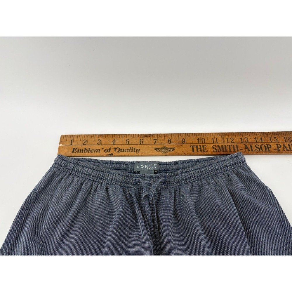 Koret blue Elastic Waist Drawstring, Casual Cropped Pants, Women's Size PS - Picture 5 of 9